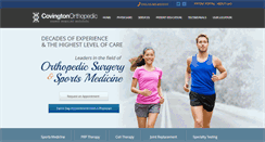 Desktop Screenshot of covingtonortho.com