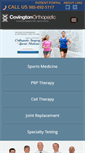 Mobile Screenshot of covingtonortho.com