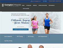 Tablet Screenshot of covingtonortho.com